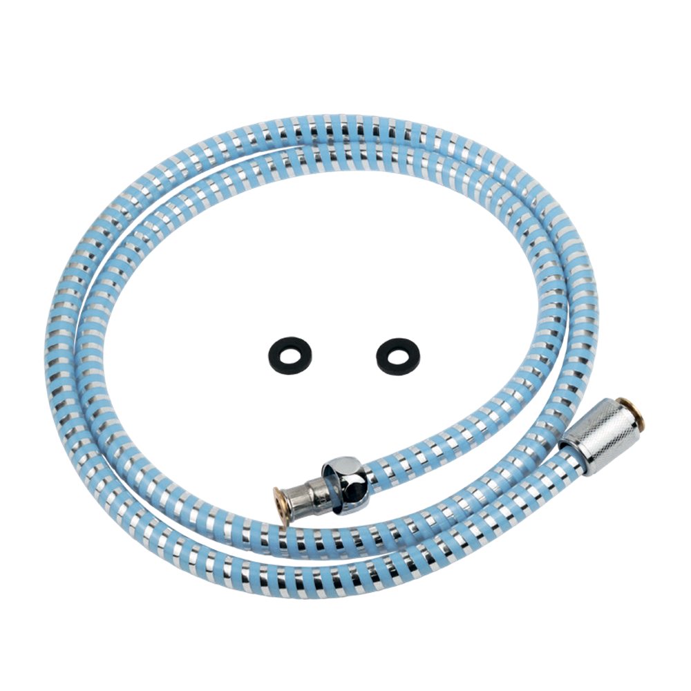 Шланг для душу 1/2" PVC 2-шаровий синій 150 см TAU XB-1483 (9891671), фото 1