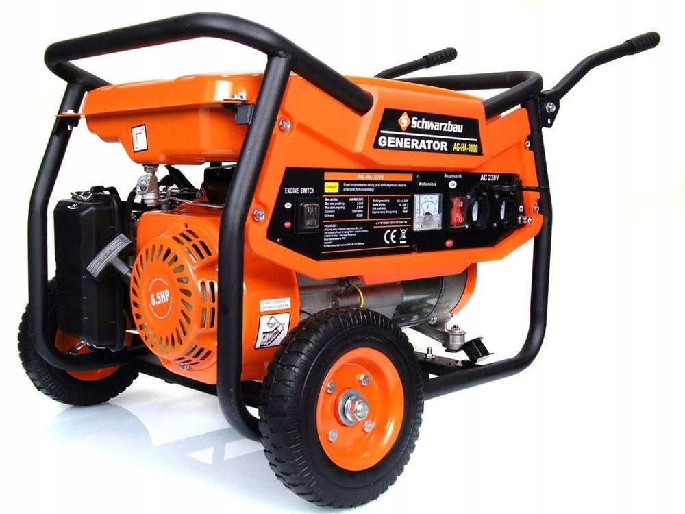 Бензиновий генератор Schwarzbau AG-HA 2500B з японським двигуном OHV 230В, фото 1