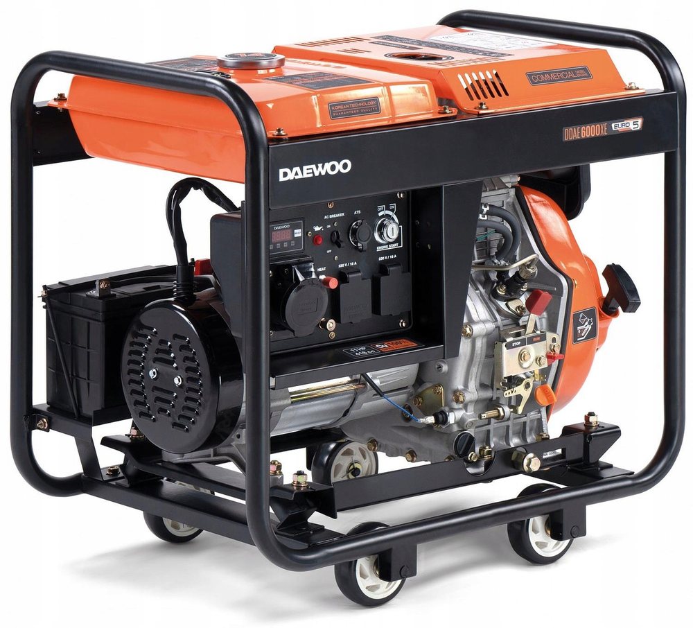Дизельний генератор DAEWOO DDAE 6000XE 5.0 кВт-4.5 кВт електростартер, фото 1