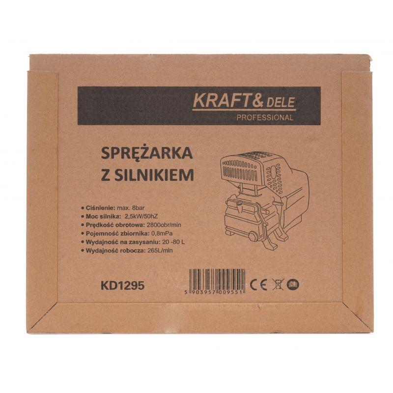 Двигун для повітряного компресора 265 л/хв Kraft&Dele KD1295 мотор для компресора, фото 1
